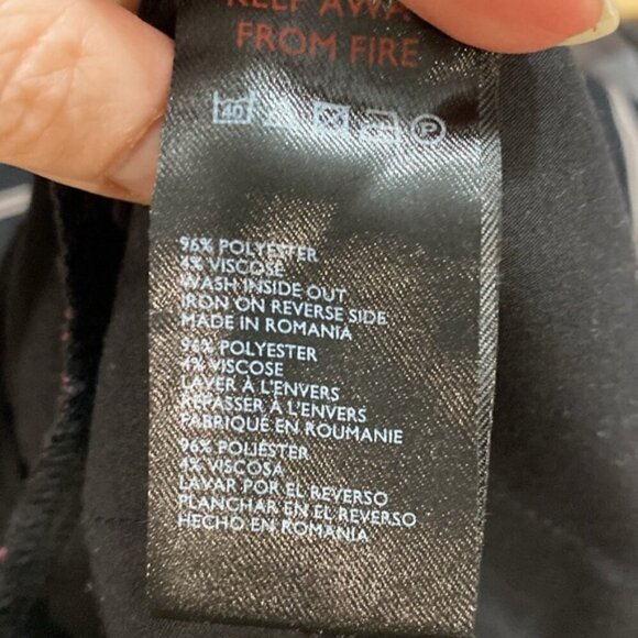 Loom Relax Fit Pants Black stripes slacks Size 36 - Picture 12 of 13